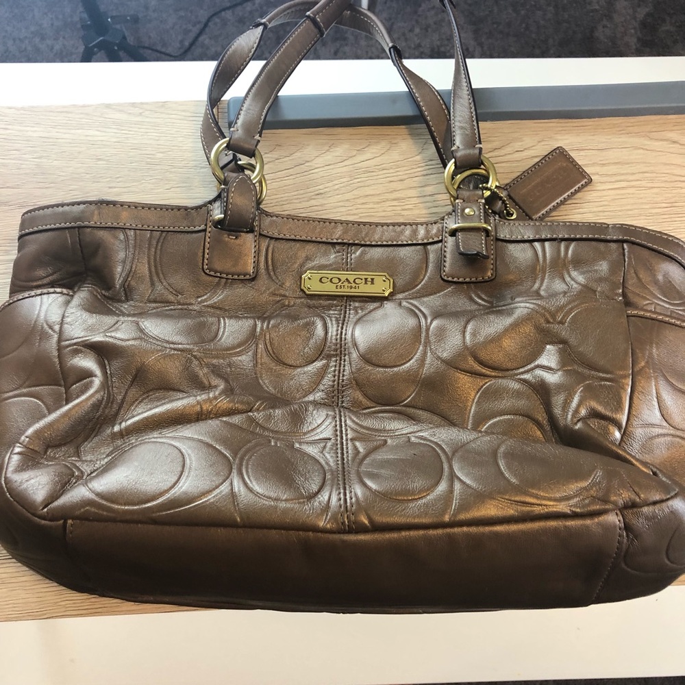 Coach Goldish/Brown Purse